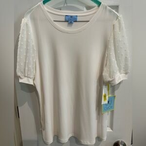 CeCe medium puff-sleeved blouse